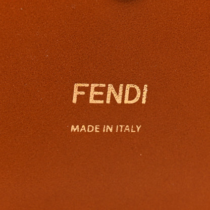 Fendi Canvas Cuoio Agata FF Ajour Embroidered Baguette Grezzo Cuoio 6 of 10