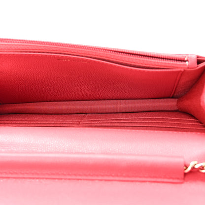 Chanel Caviar Quilted Wallet on Chain WOC Pink 5 of 10