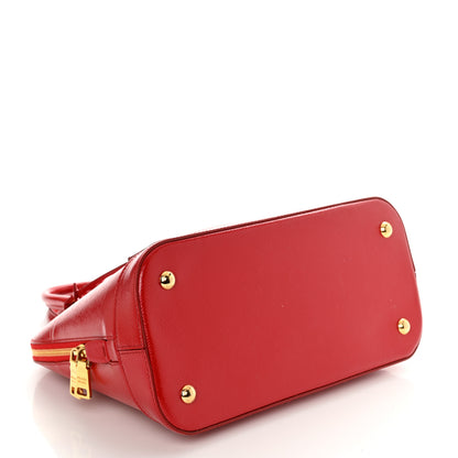 Prada Saffiano Vernice Medium Promenade Tote Rosso 5 of 9