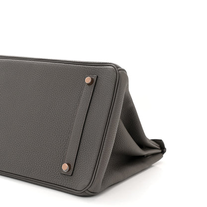 Hermes Togo Birkin 35 Etain 10 of 12