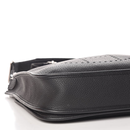 Hermes Taurillon Clemence Evelyne III PM Black 5 of 10