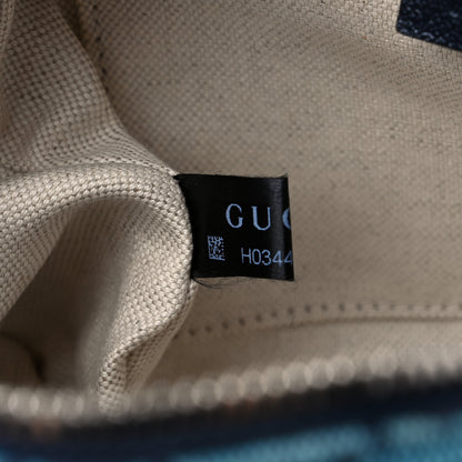 Gucci Monogram Multicolor Matelasse Diagonal Small GG Marmont Chain Shoulder Bag Light Blue 8 of 10