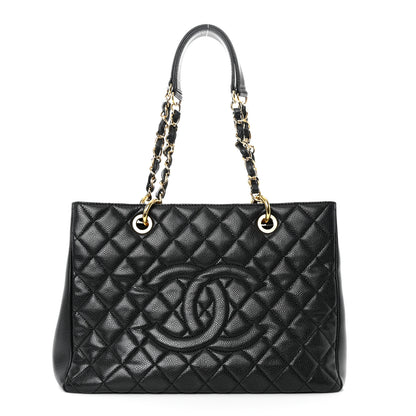 Chanel Caviar Quilted Grand Shopping Tote GST Black 1 of 10