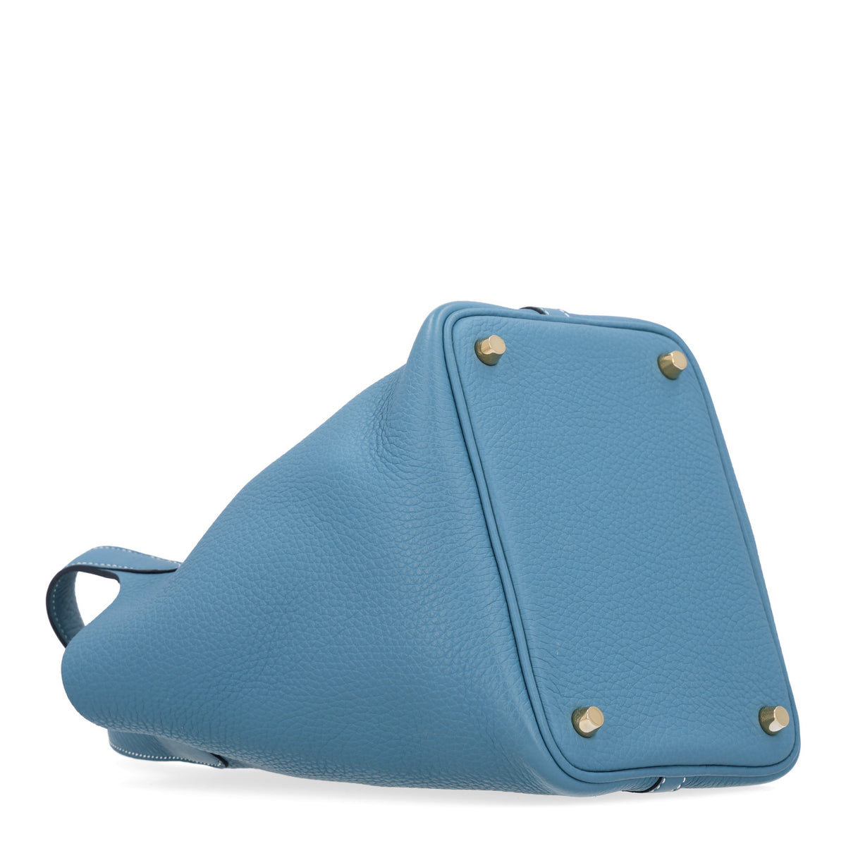 Hermes Taurillon Clemence Picotin Lock 18 PM New Blue Jean 4 of 10