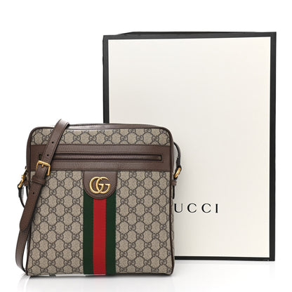 Gucci GG Supreme Monogram Web Medium Ophidia Messenger Bag Brown 14 of 14