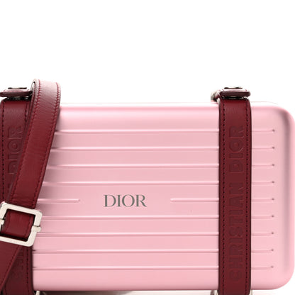 Christian Dior X RIMOWA Aluminum Personal Clutch On Strap Rose 7 of 11