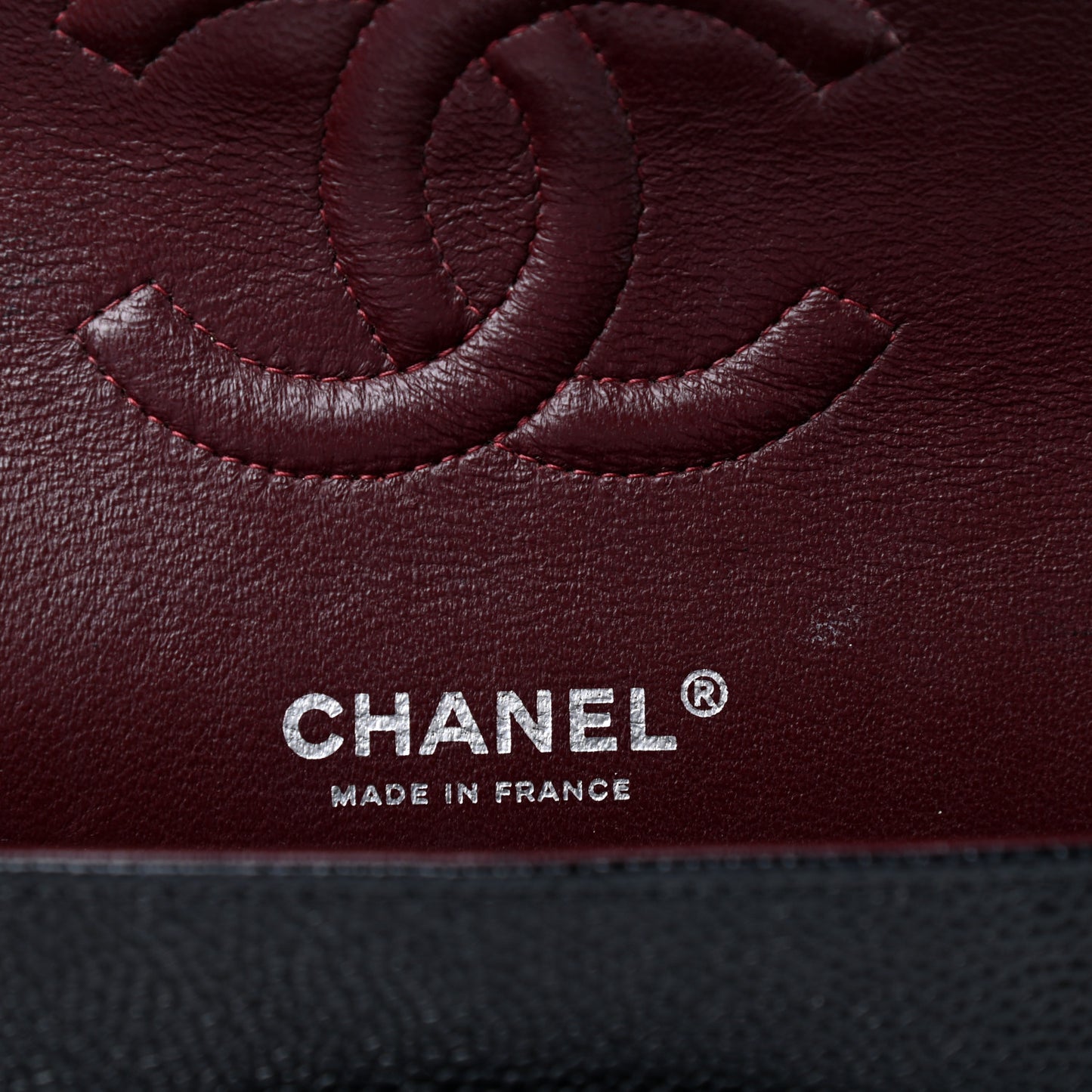 Caviar Quilted Small Double Flap Black