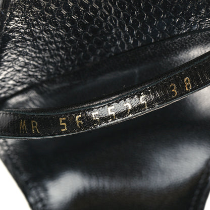 Saint Laurent Glitter Opyum 85 Sandals 38 Black 6 of 8