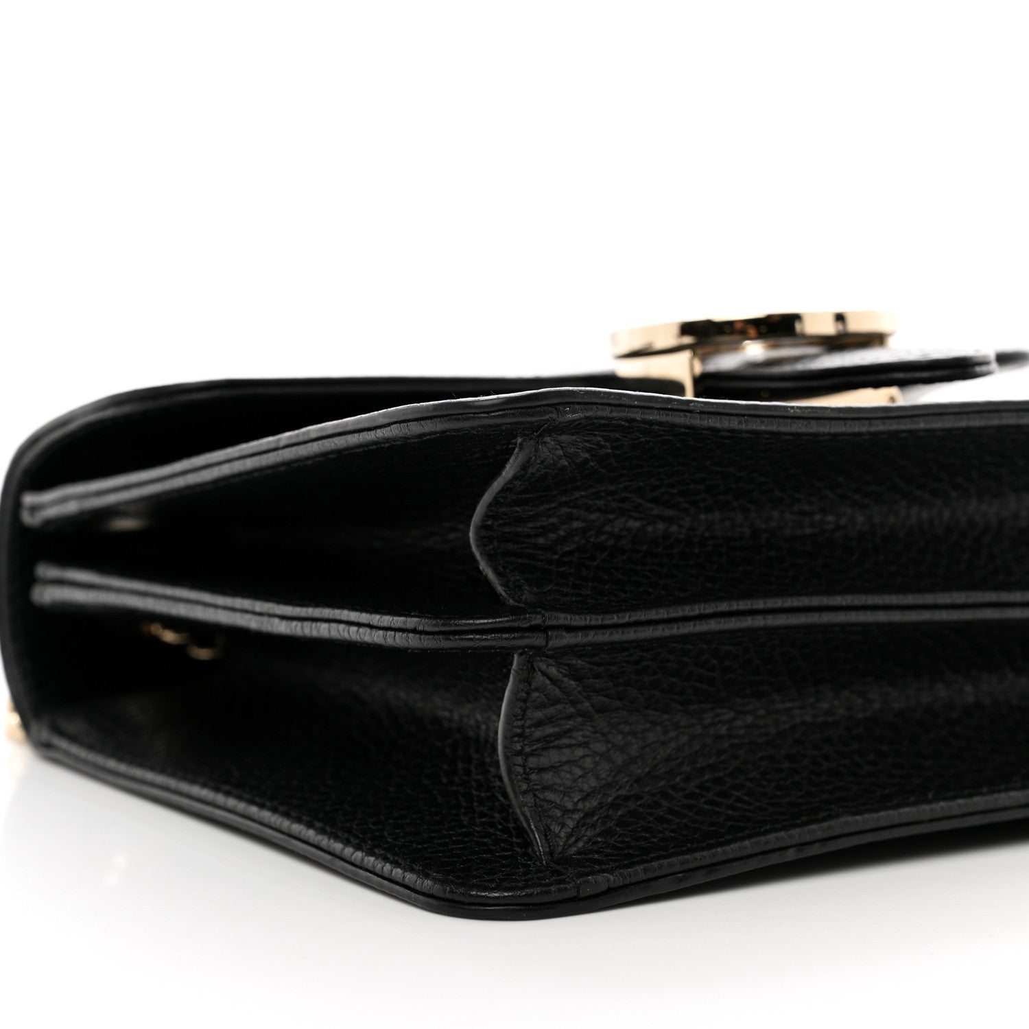 Gucci Dollar Calfskin Small Interlocking G Shoulder Bag Black 9 of 10