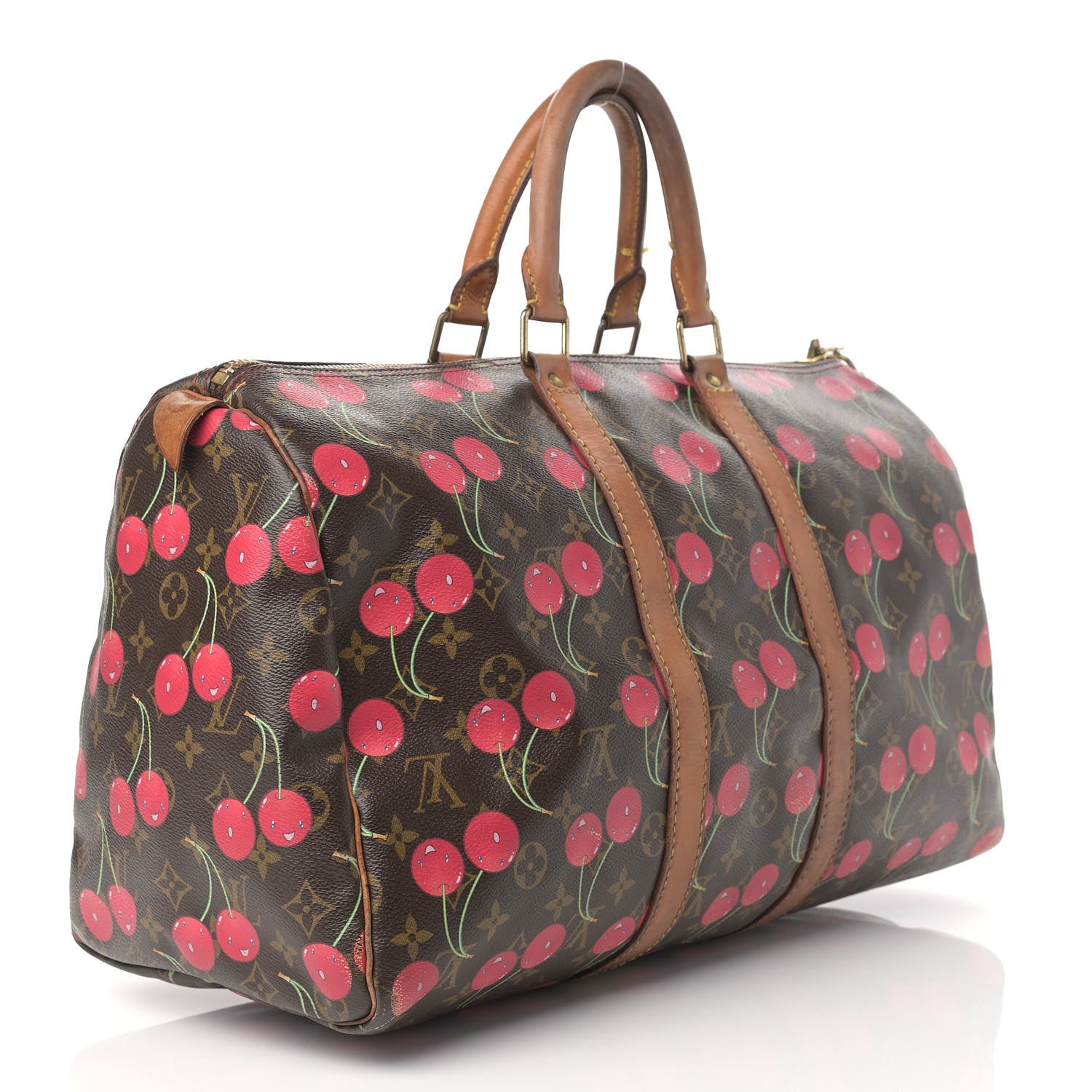 Louis Vuitton Monogram Cerises Keepall 45 3 of 34