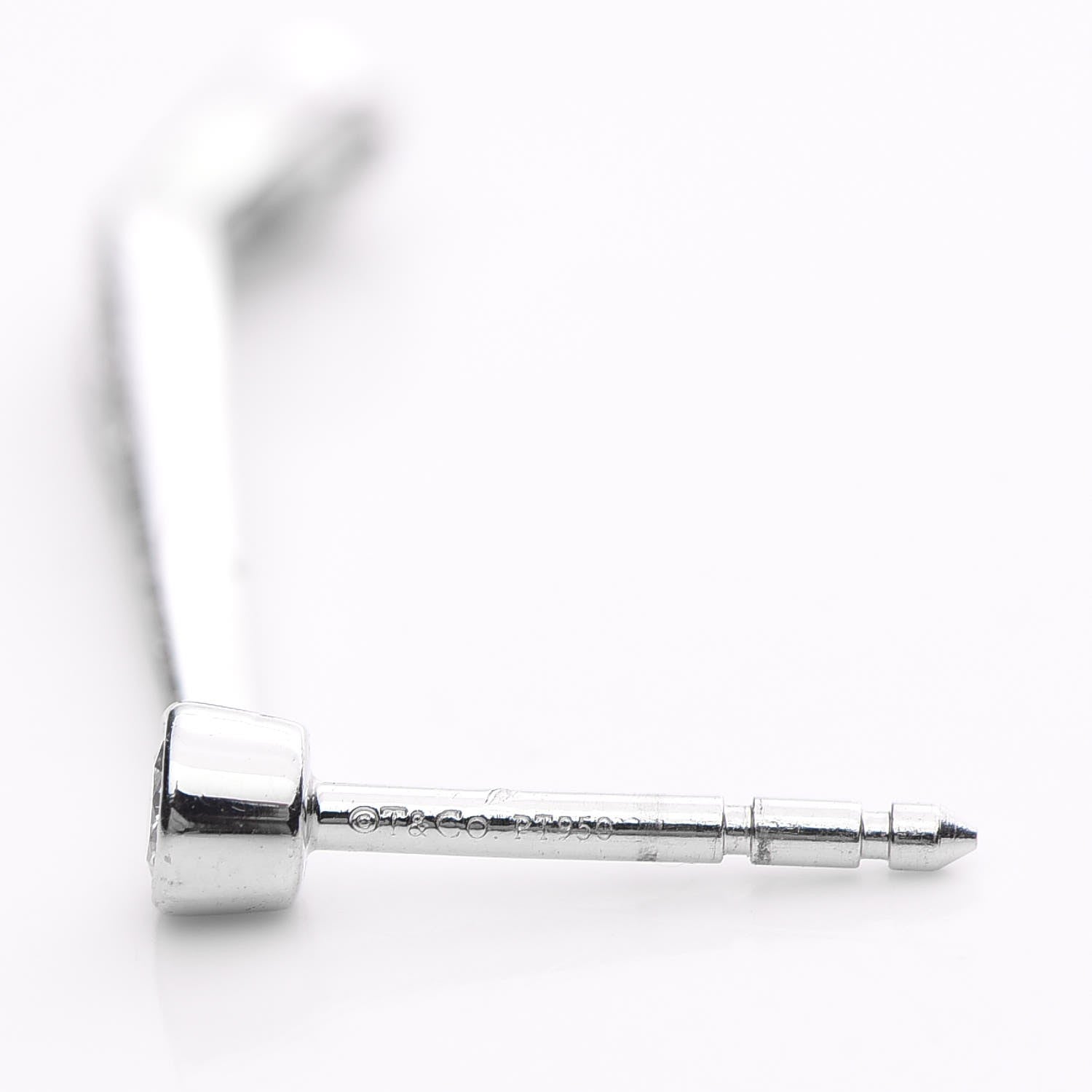 Tiffany Platinum Diamond Jazz Drop Earrings 4 of 6