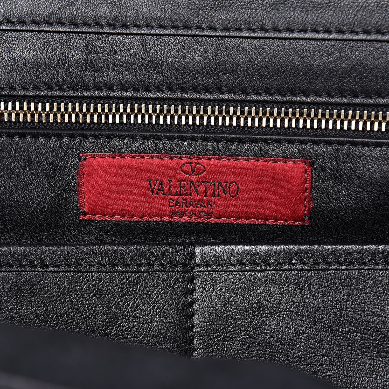 Valentino Garavani Vitello Medium Rockstud Tote Black 7 of 12