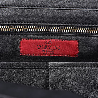 Valentino Garavani Vitello Medium Rockstud Tote Black 7 of 12