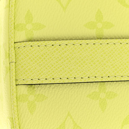 Louis Vuitton Taigarama Keepall Bandouliere 25 Lemon Yellow 6 of 10