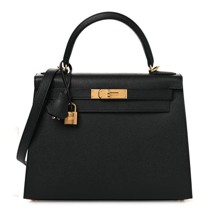 Hermes Epsom Kelly Sellier 28 Black 1 of 14