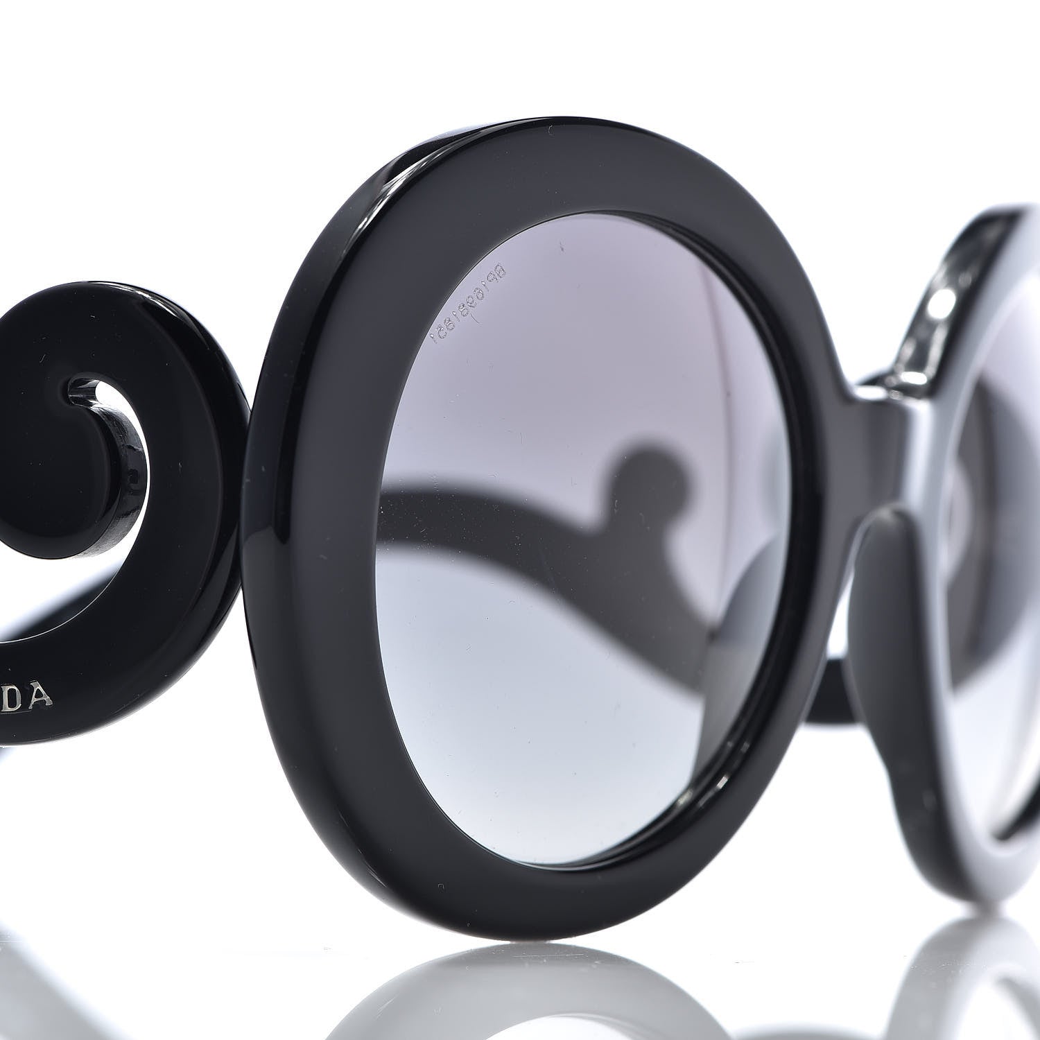 Prada Baroque Sunglasses SPR 27N Black 7 of 8