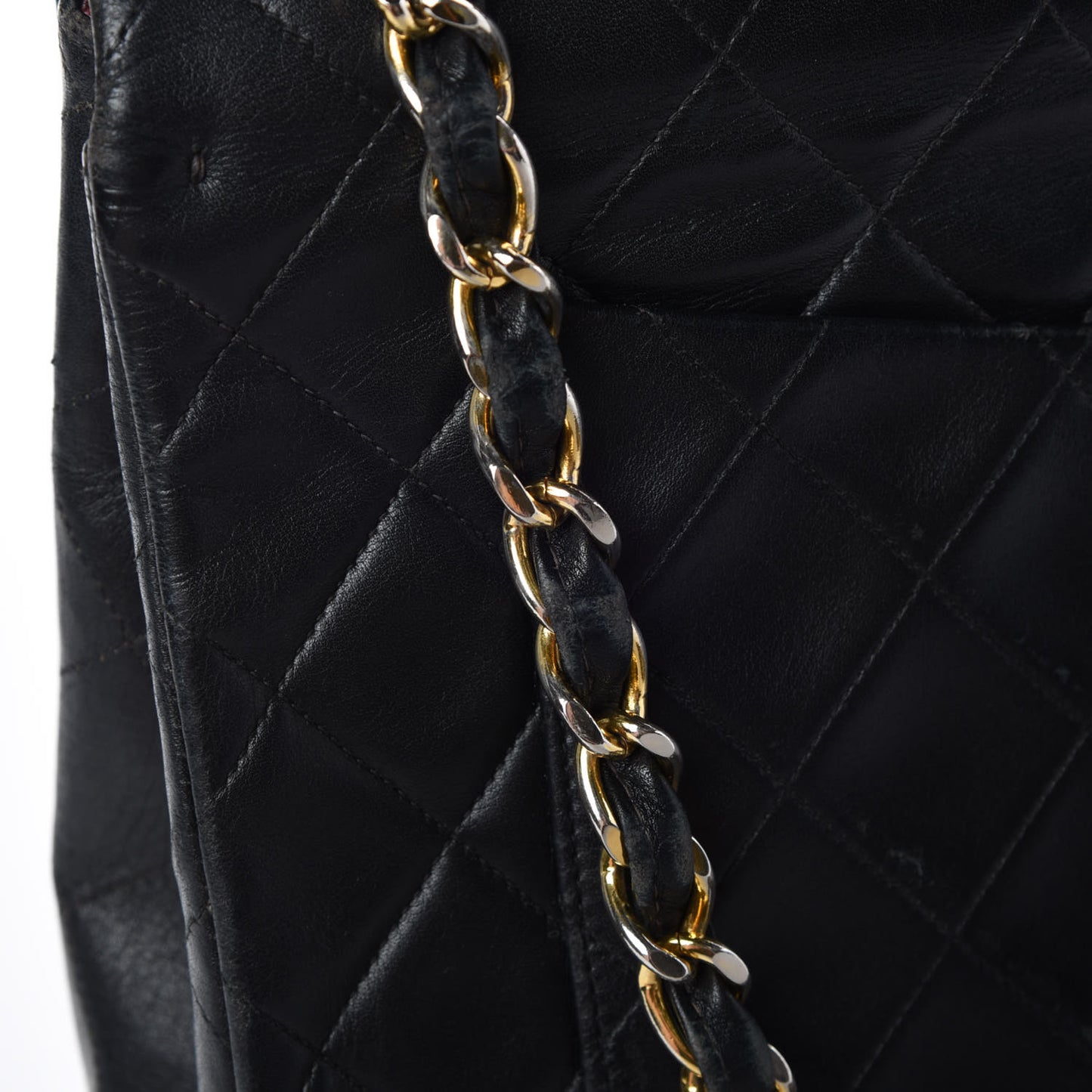 Lambskin Quilted XL Jumbo Single Flap Black