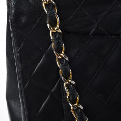 Chanel Lambskin Quilted XL Jumbo Single Flap Black 8 of 23