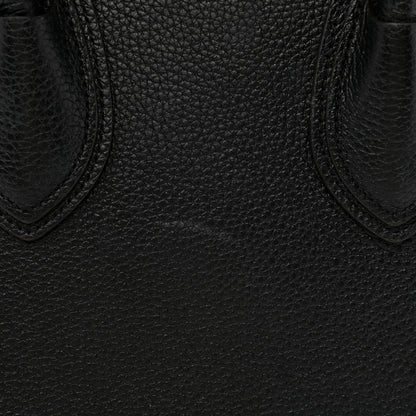 Celine Drummed Calfskin Micro Luggage Black 12 of 15