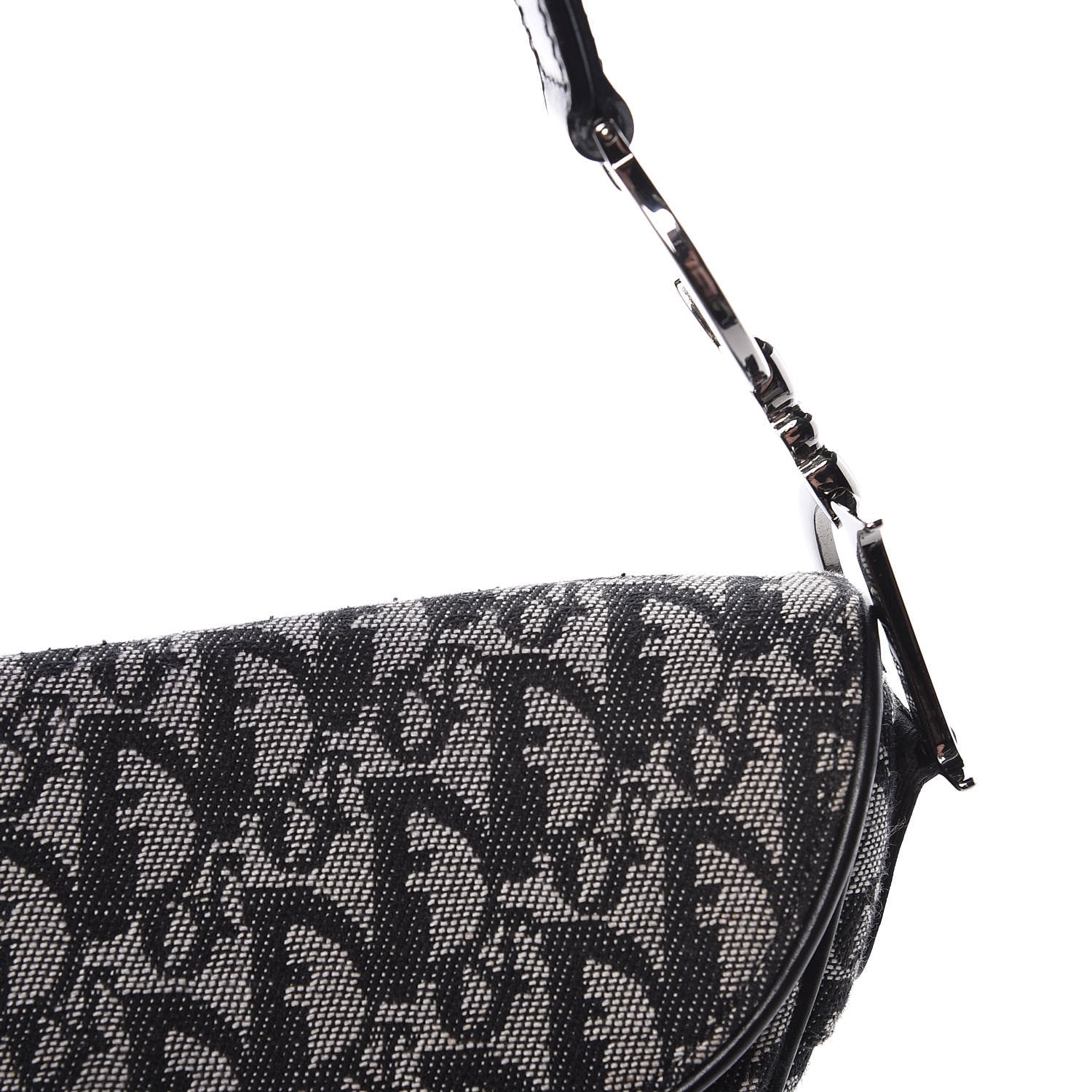 Christian Dior Monogram Saddle Bag Black 11 of 20