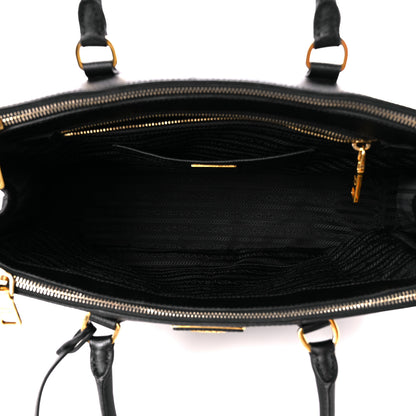 Prada Saffiano Medium Galleria Double Zip Tote Black 5 of 12