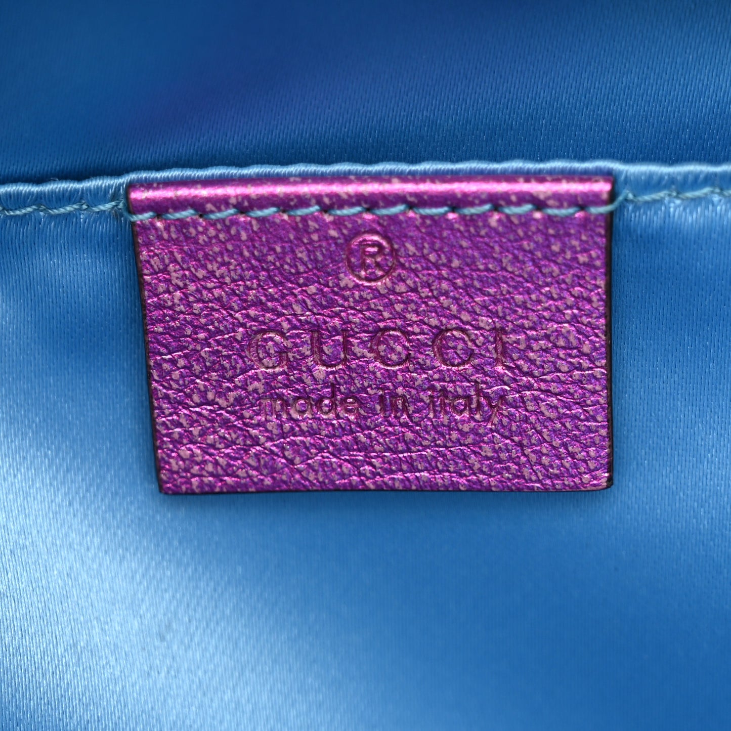 Laminated Nappa Matelasse Small GG Marmont Chain Shoulder Bag Fuxia Rosso Rosa
