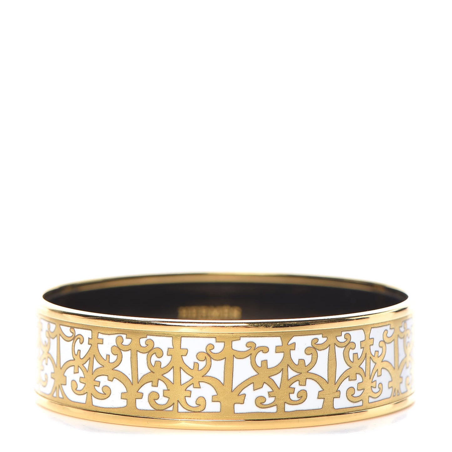 Enamel Printed Wide Balcons du Guadalquivir Bracelet 70 Gold