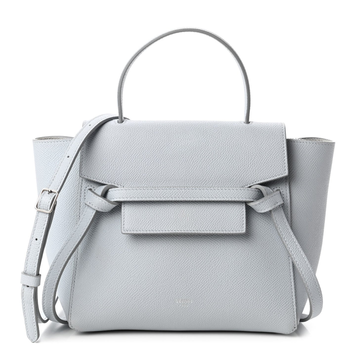 Grained Calfskin Micro Belt Bag Cloud