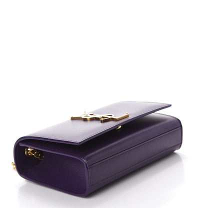 Saint Laurent Grain De Poudre Small Monogram Kate Satchel Lilac 4 of 10