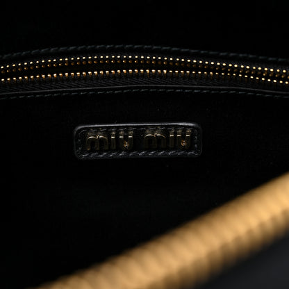 Miu Miu Nappa Matelasse Bauletto Top Handle Bag Black 6 of 8