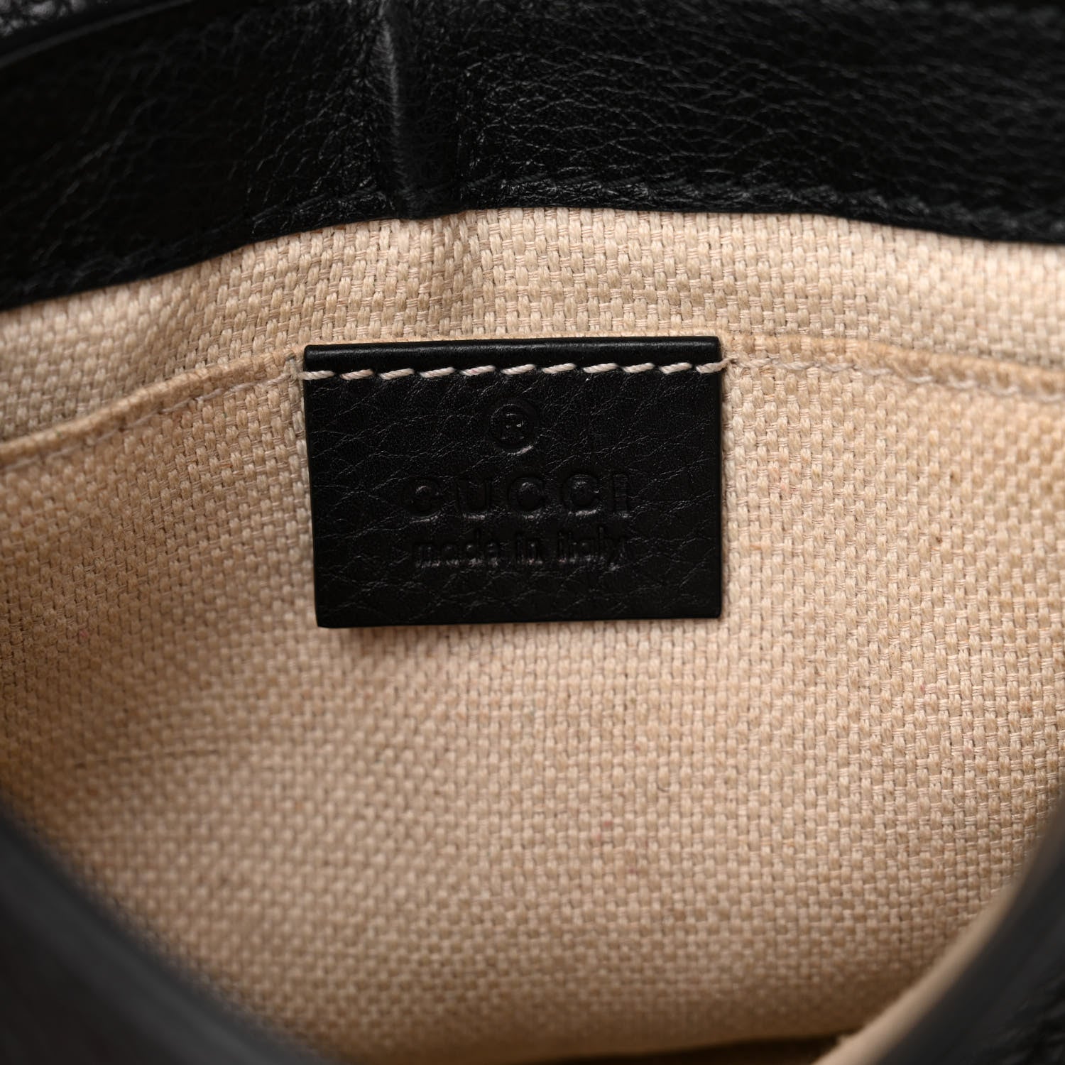 Gucci Pebbled Calfskin Small Soho Flap Crossbody Black 6 of 15