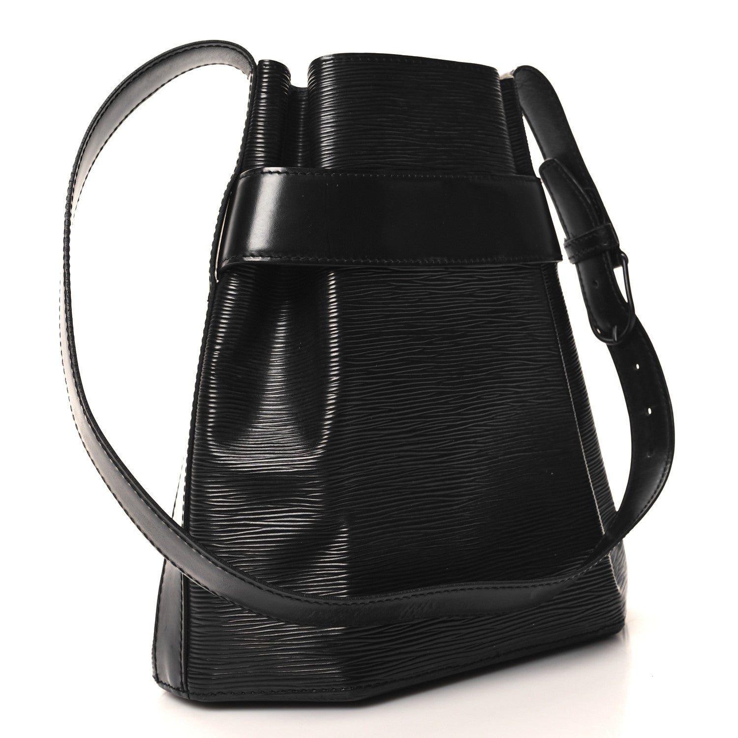 Louis Vuitton Epi Sac D'epaule Black 3 of 9