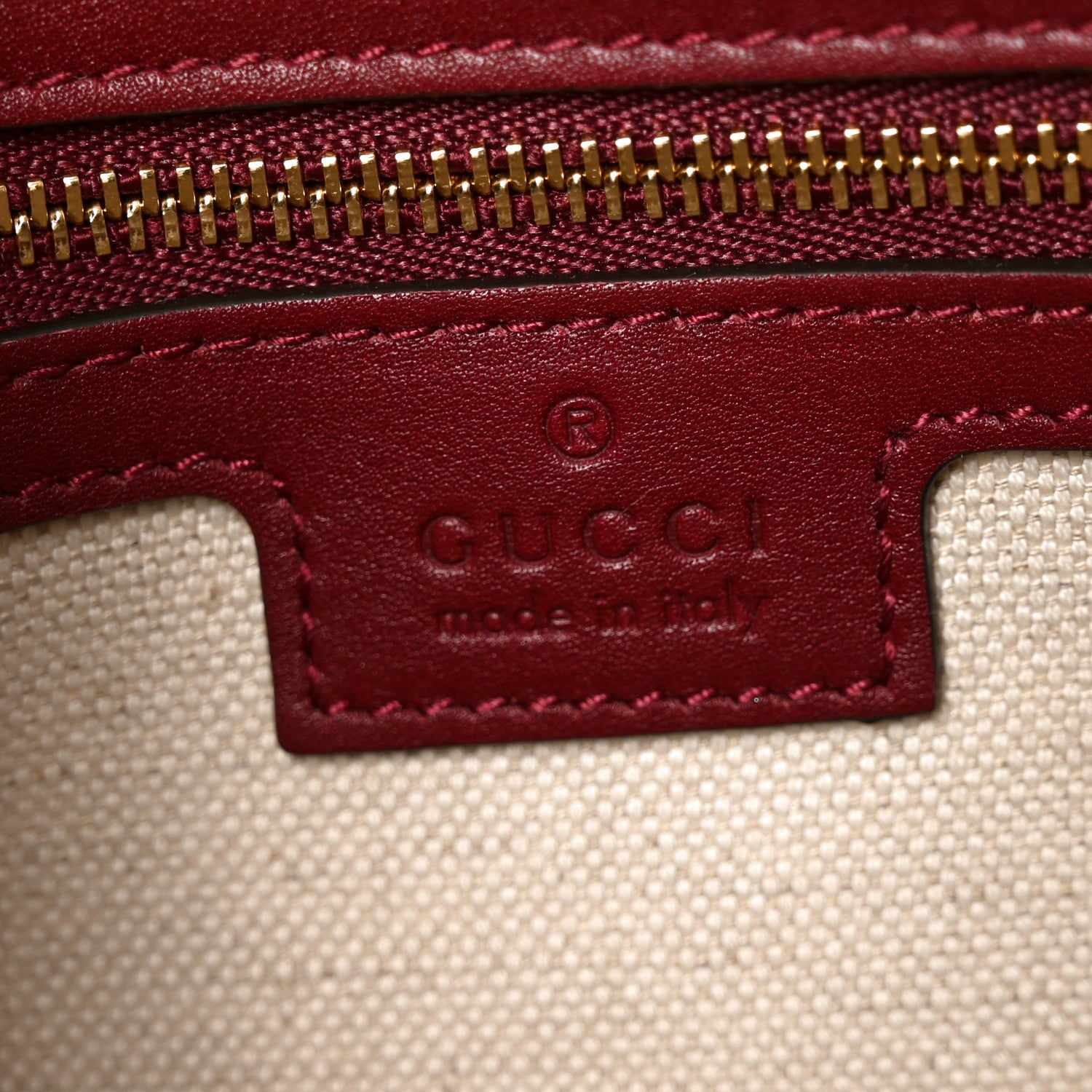 Gucci Roxy Calfskin Medium Blondie Top Handle Bag Rosso Ancora 7 of 10
