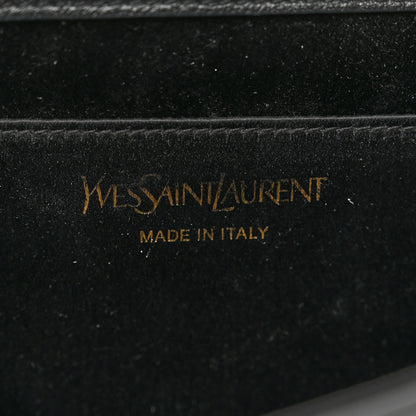 Saint Laurent Calfskin Monogram Large Belle De Jour Clutch Black 6 of 8