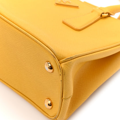 Prada Saffiano Lux Small Galleria Double Zip Tote Soleil 15 of 33
