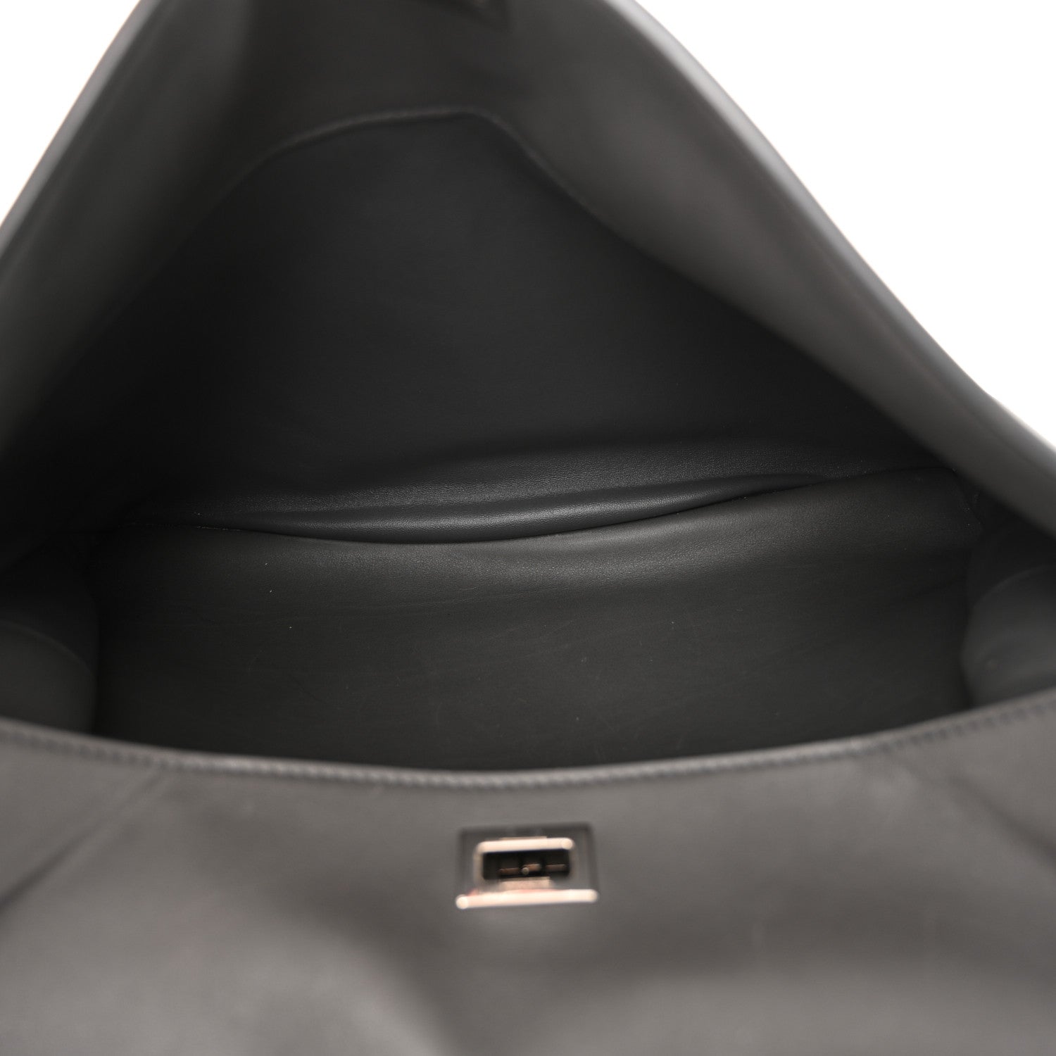 Balenciaga Natural Smooth Calfskin Medium Rodeo Top Handle Handbag Grey 5 of 9