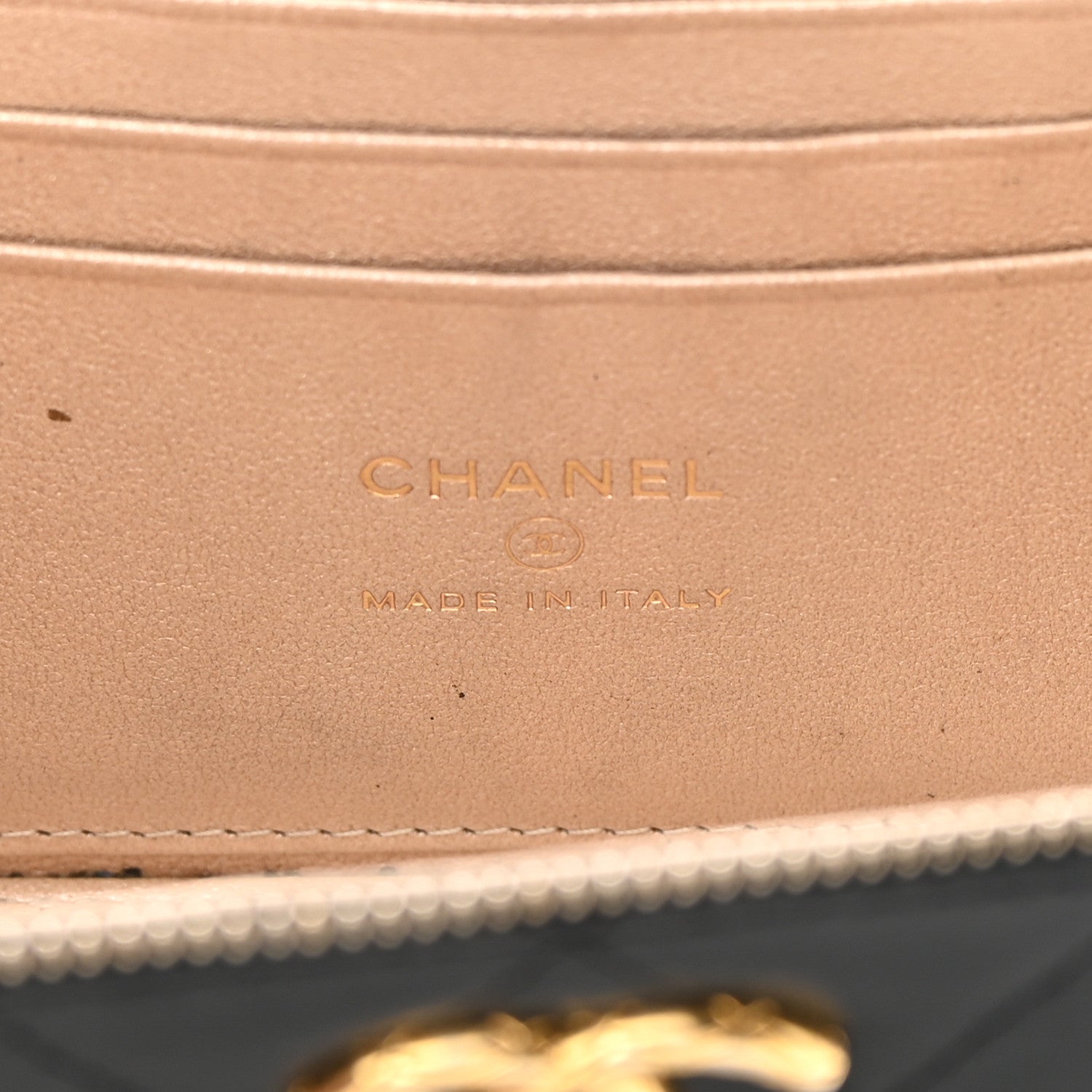 Chanel Lambskin Quilted Small CC Dynasty Vanity Case With Chain Black 6 of 19