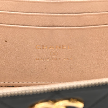 Chanel Lambskin Quilted Small CC Dynasty Vanity Case With Chain Black 6 of 19