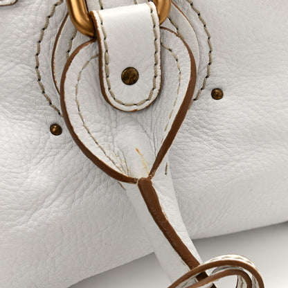 Chloe Calfskin Medium Paddington Satchel White 10 of 10