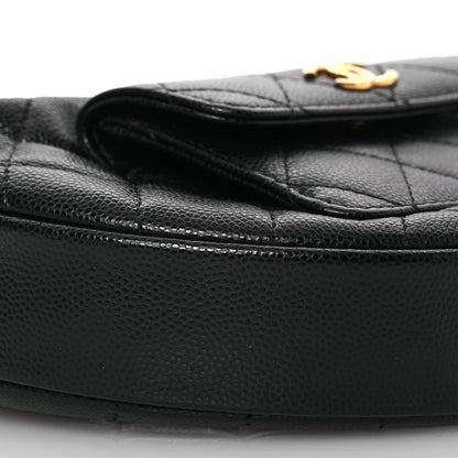 Chanel Caviar Quilted Polly Pocket Pouch Hobo Black 9 of 12