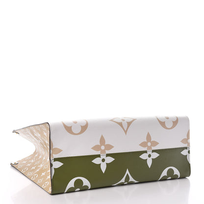 Louis Vuitton Monogram Giant Onthego GM Kaki Beige 5 of 11