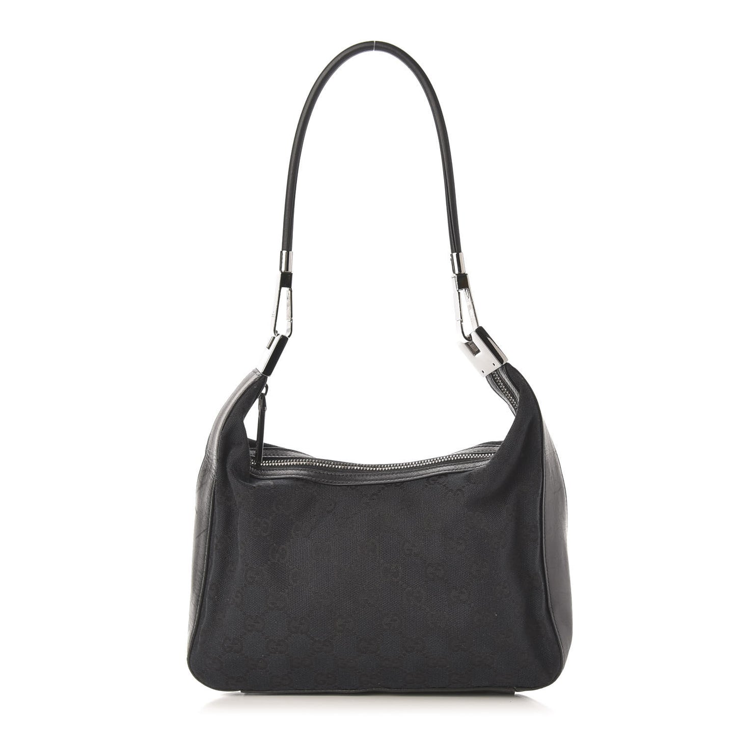 Monogram GG Small Clasp Hobo Black