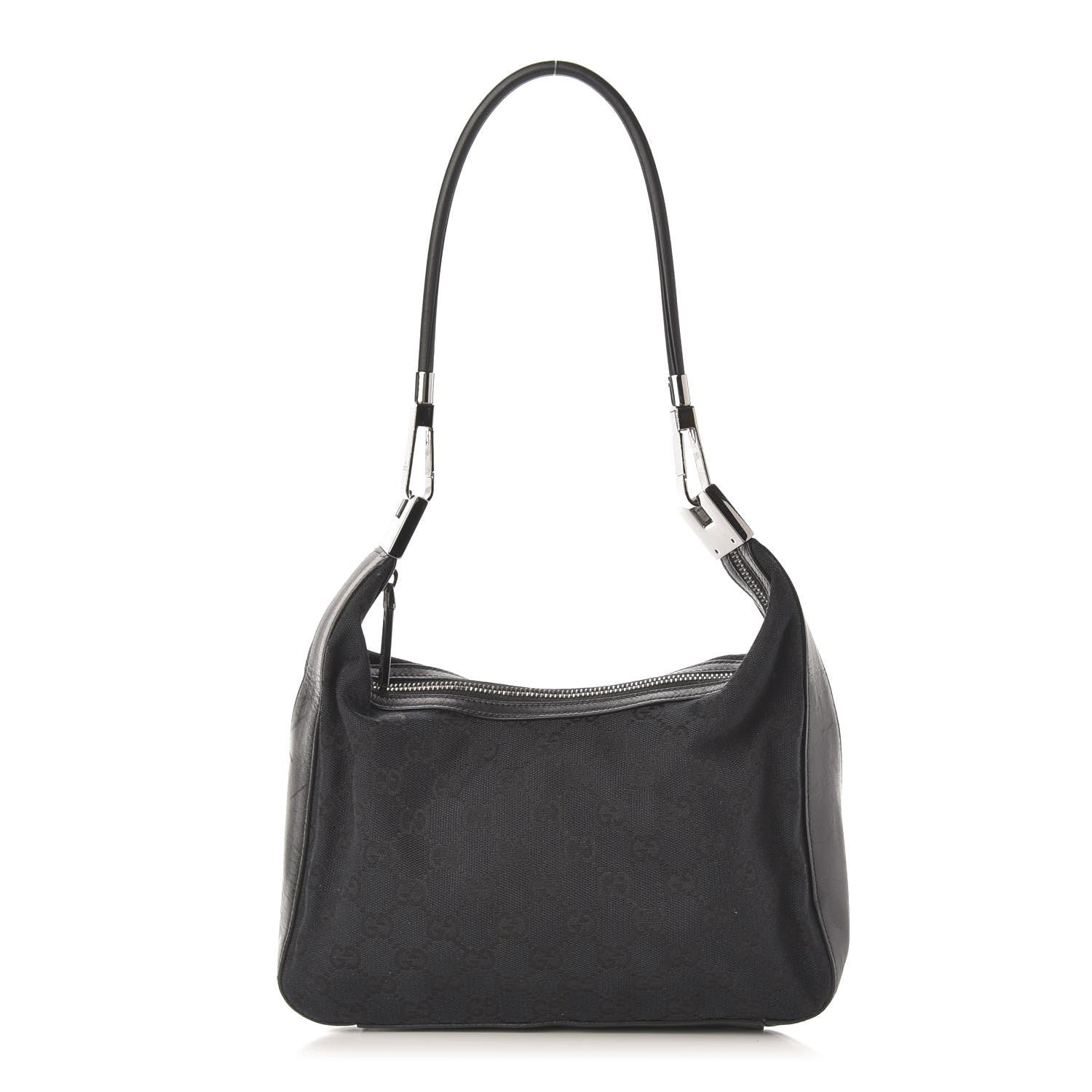 Gucci Monogram GG Small Clasp Hobo Black 1 of 13