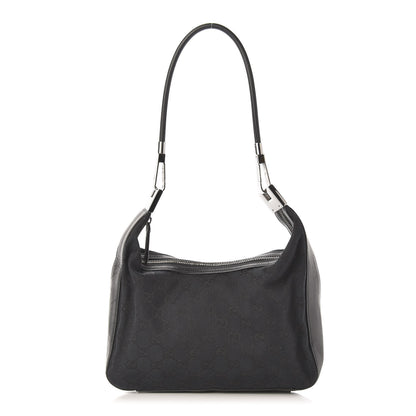 Gucci Monogram GG Small Clasp Hobo Black 1 of 13