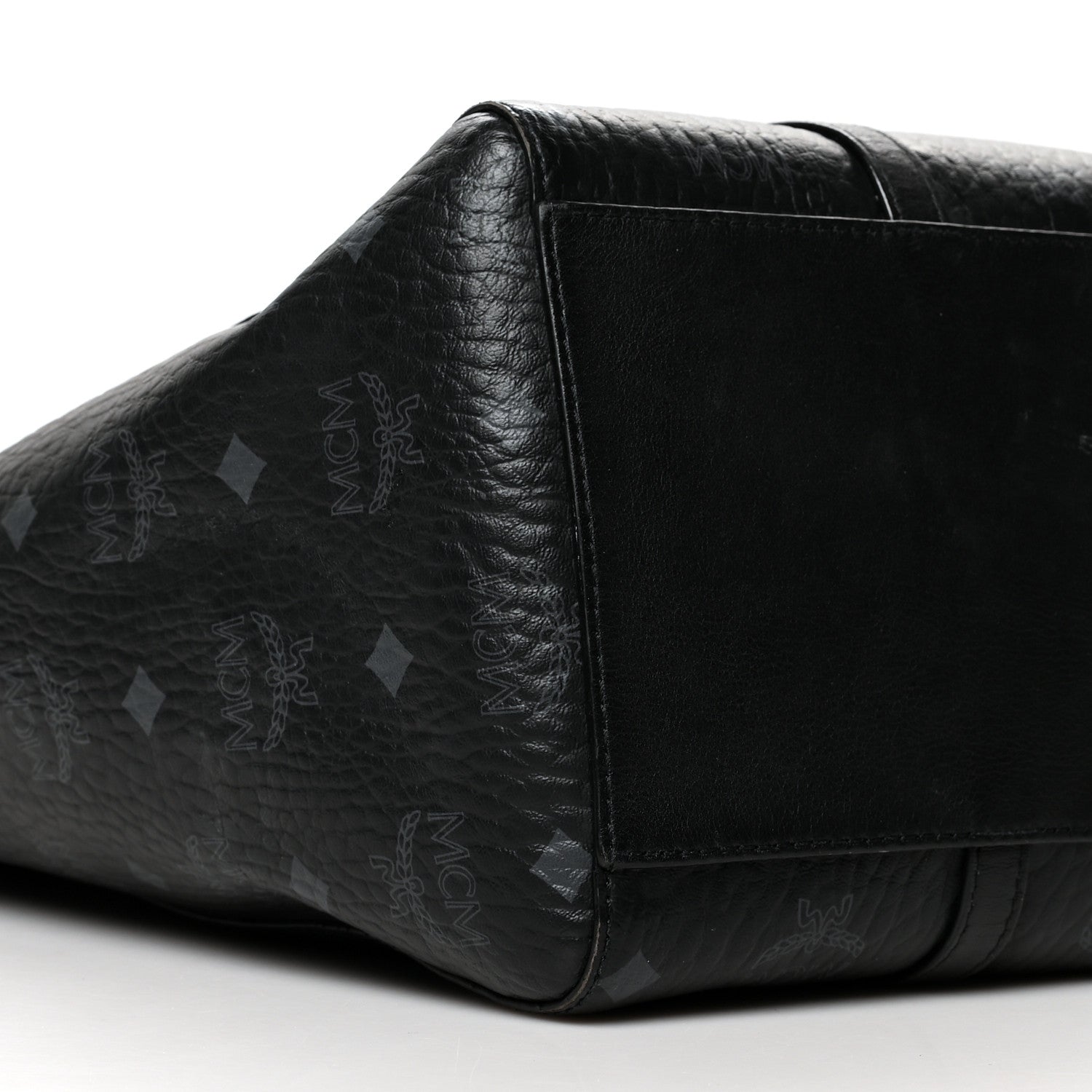 MCM Visetos Toni Shopper Tote Black 8 of 10