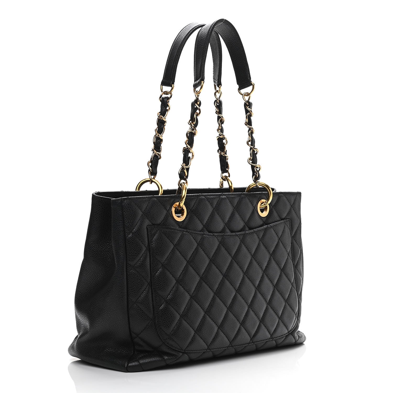 Chanel Caviar Quilted Grand Shopping Tote GST Black 3 of 11