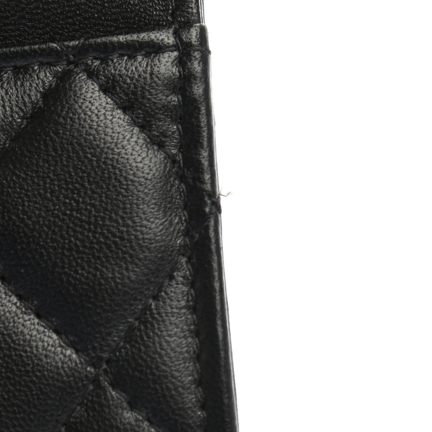 Chanel Lambskin Quilted Flap Card Holder Black 9 of 10