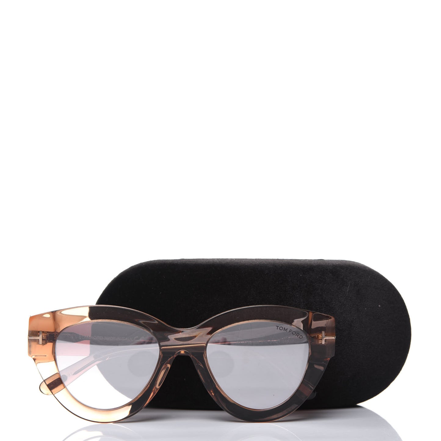 Acetate Slater Cat Eye Sunglasses TF658 Gold