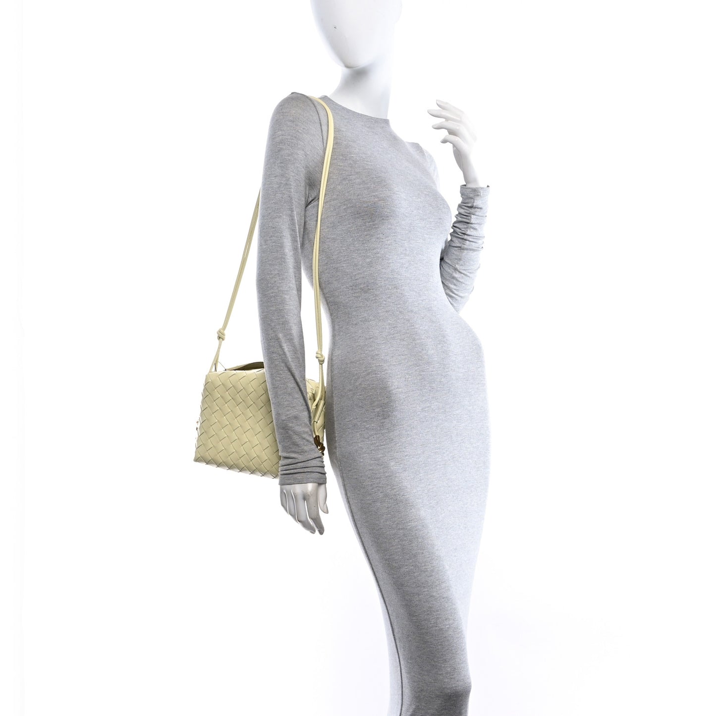 Nappa Intrecciato Small Loop Camera Bag Ice Cream