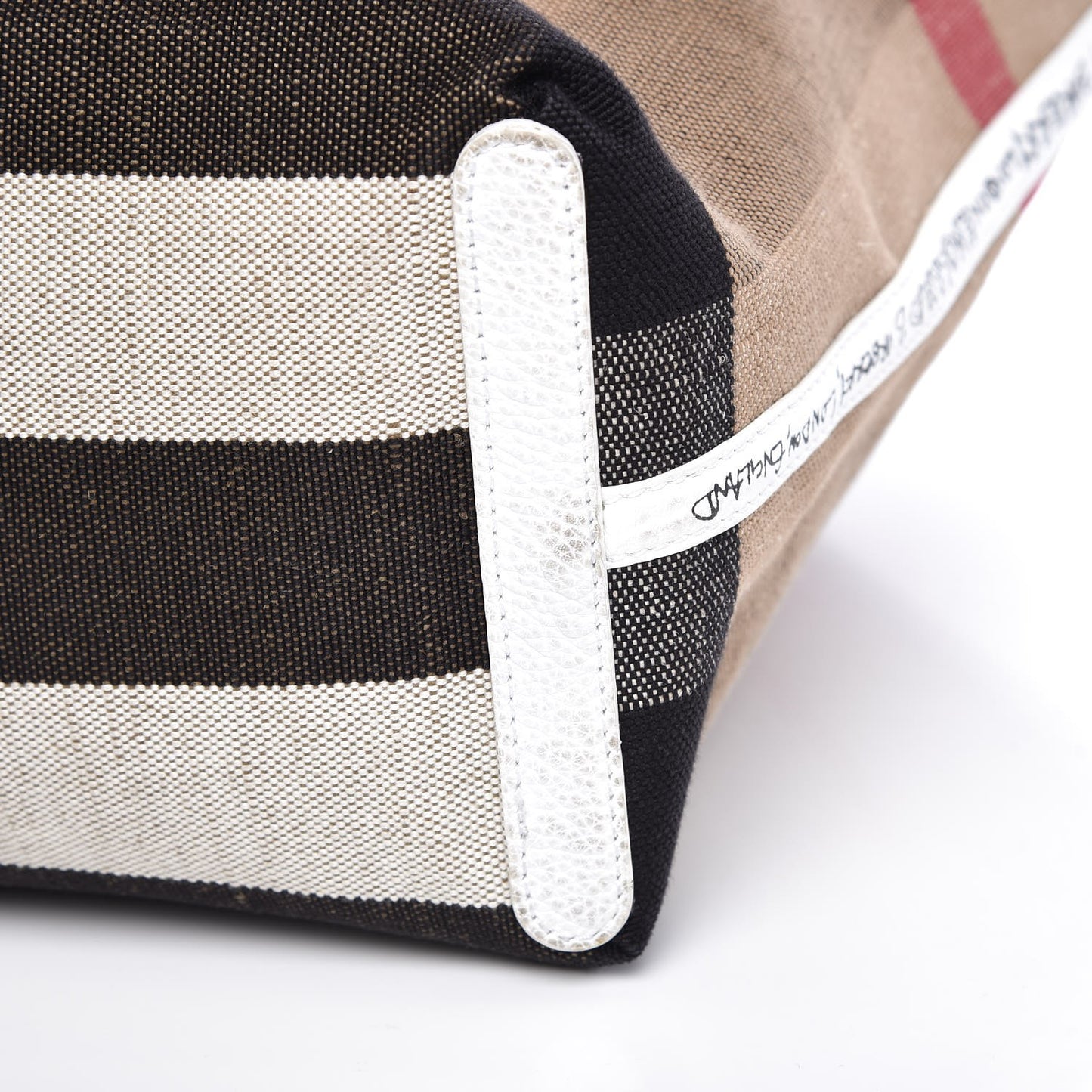 Coated Canvas Medium Reversible Doodle Tote White